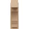 Ekena Millwork 8-in W x 14-in D x 26-in H Balboa Block Rough Cedar Woodgrain TimberThane Outlooker, Primed Tan OUTUR080X14X26BOA44RCPR - alternate 5